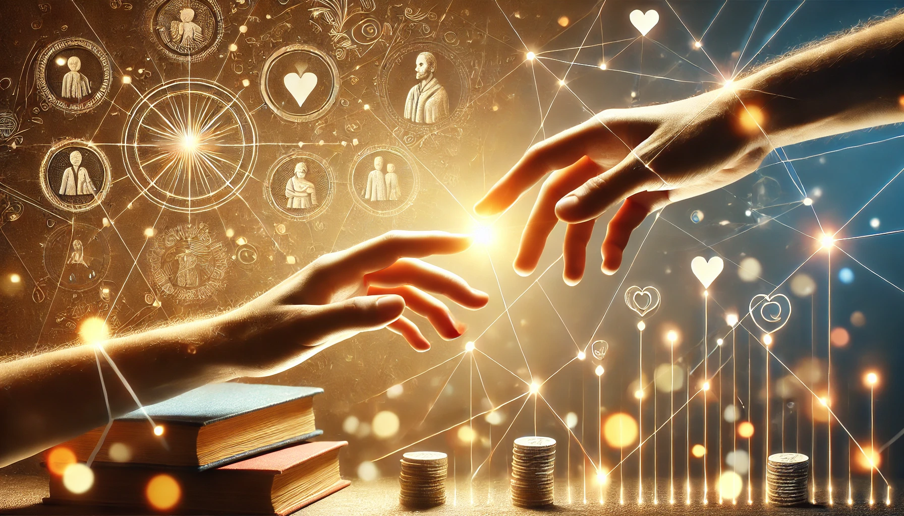 DALL·E 2025-01-17 09.31.31 - A heartfelt and inspiring composition symbolizing community support and connection. The image shows a hand reaching out to another, symbolizing help a